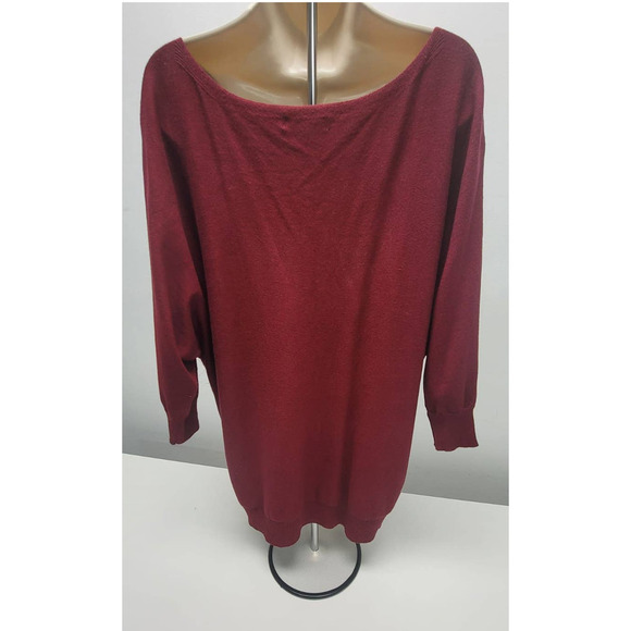 Women Knit Blouse Embellished 89th & Madison Red Size 3X - Picture 4 of 7